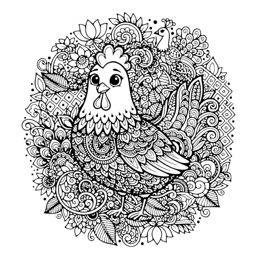 Graceful Lace Pattern coloring page. A graceful lace pattern with lots of fine detail to fill at your own pace.